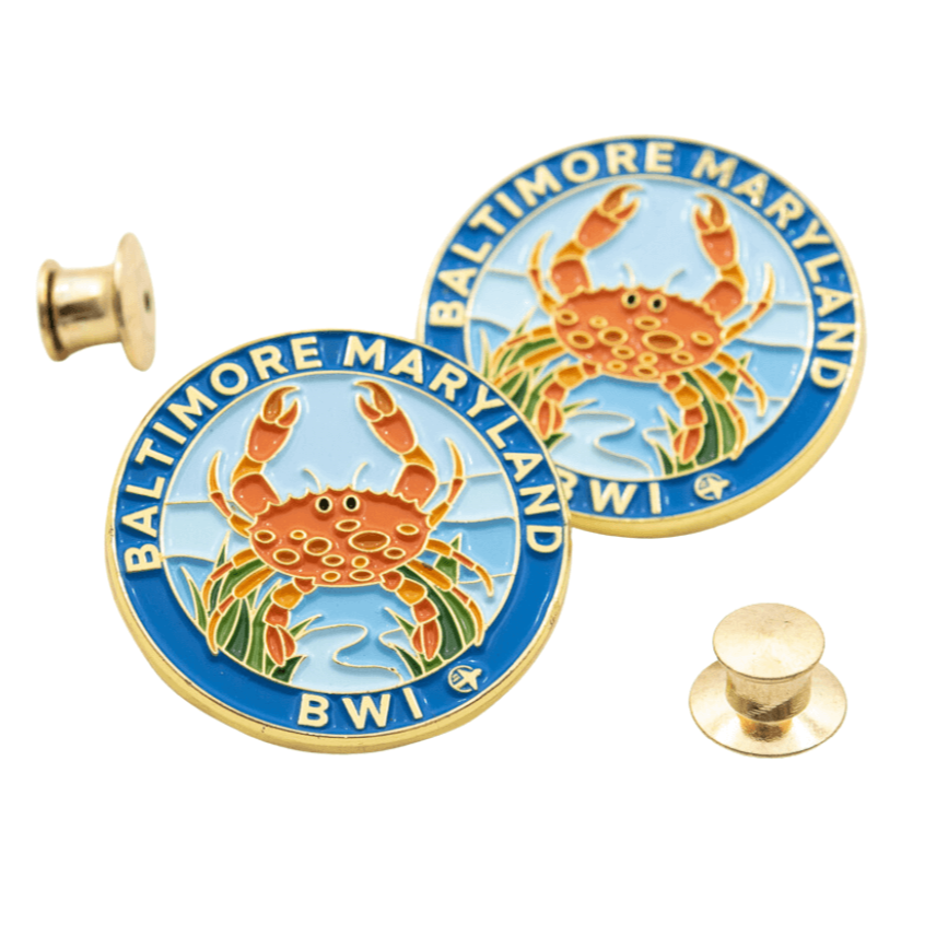Maryland Baltimore Crab PIn Enamel Pin