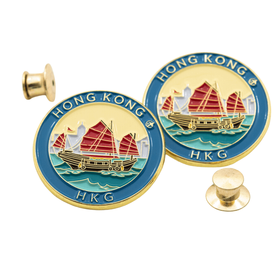 Hong Kong Junk Pin  Travel Enamel Pin