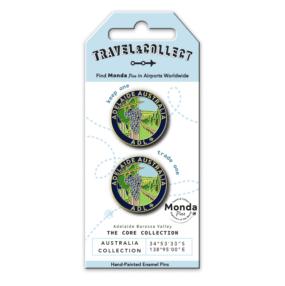 Monda Pins Adelaide Barossa Winery pin 2pk