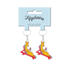 Koala Suntanning Kangaroo Acrylic Keychain 2pk