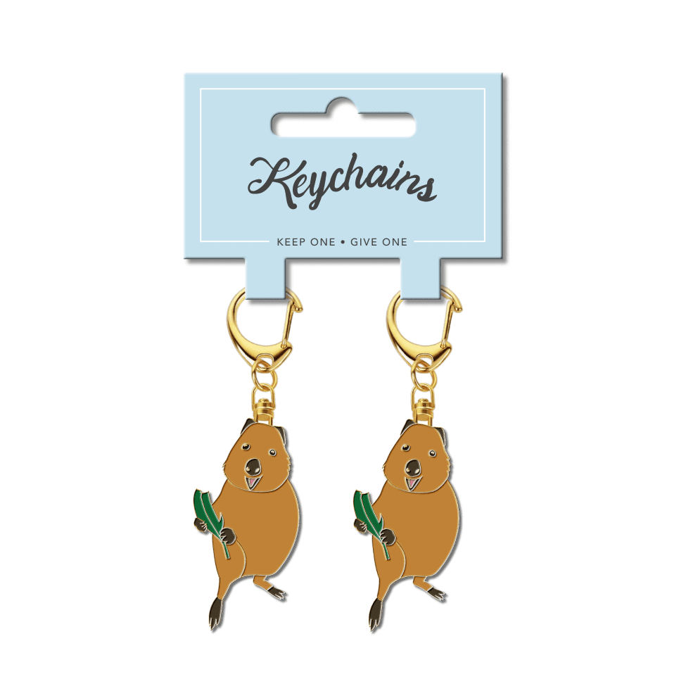 Ozzy Friends Quokka Keychain 2 Pack - Keep one, Give one!