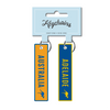 Adelaide Embroidery Keychain Orange & Blue 2pk