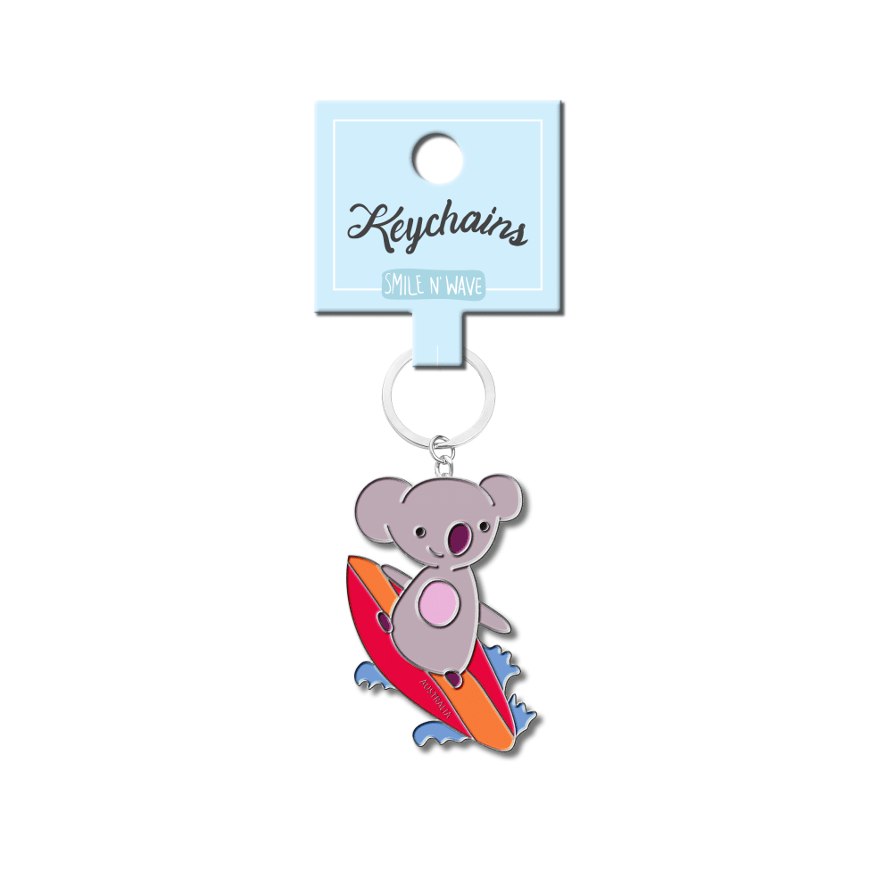 Surfing Koala Keychain - Ozzy Friends