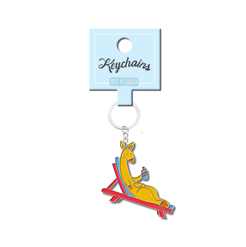 Kangaroo Sun Tanning Keychain - Ozzy Friends