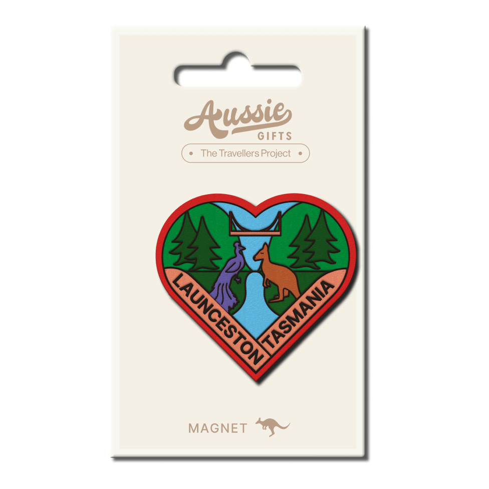 Launceston Heart Embroidery Iron-On Patch - Aussie Gifts