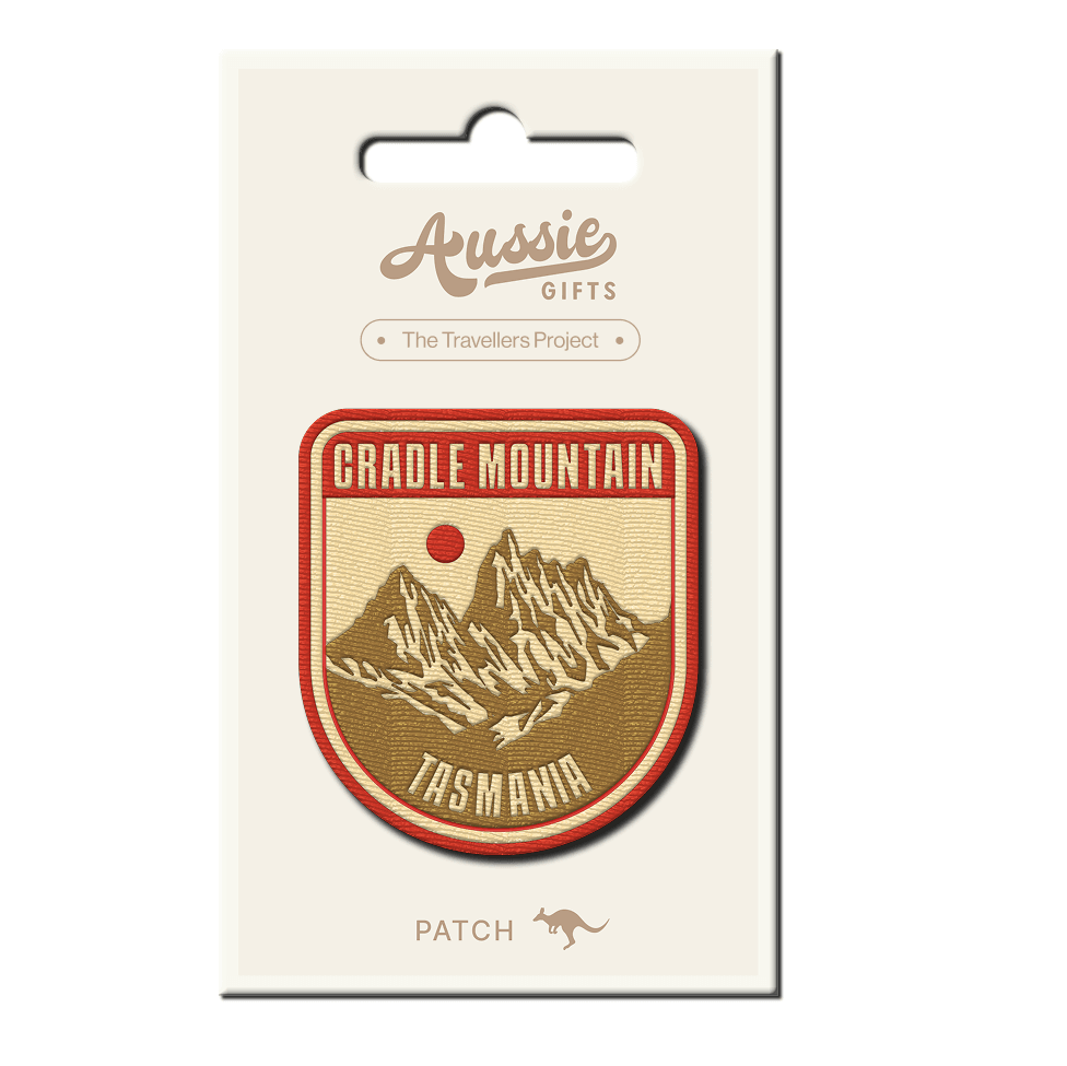 Cradle Mountain Crest Embroidery Patch - Aussie Gifts