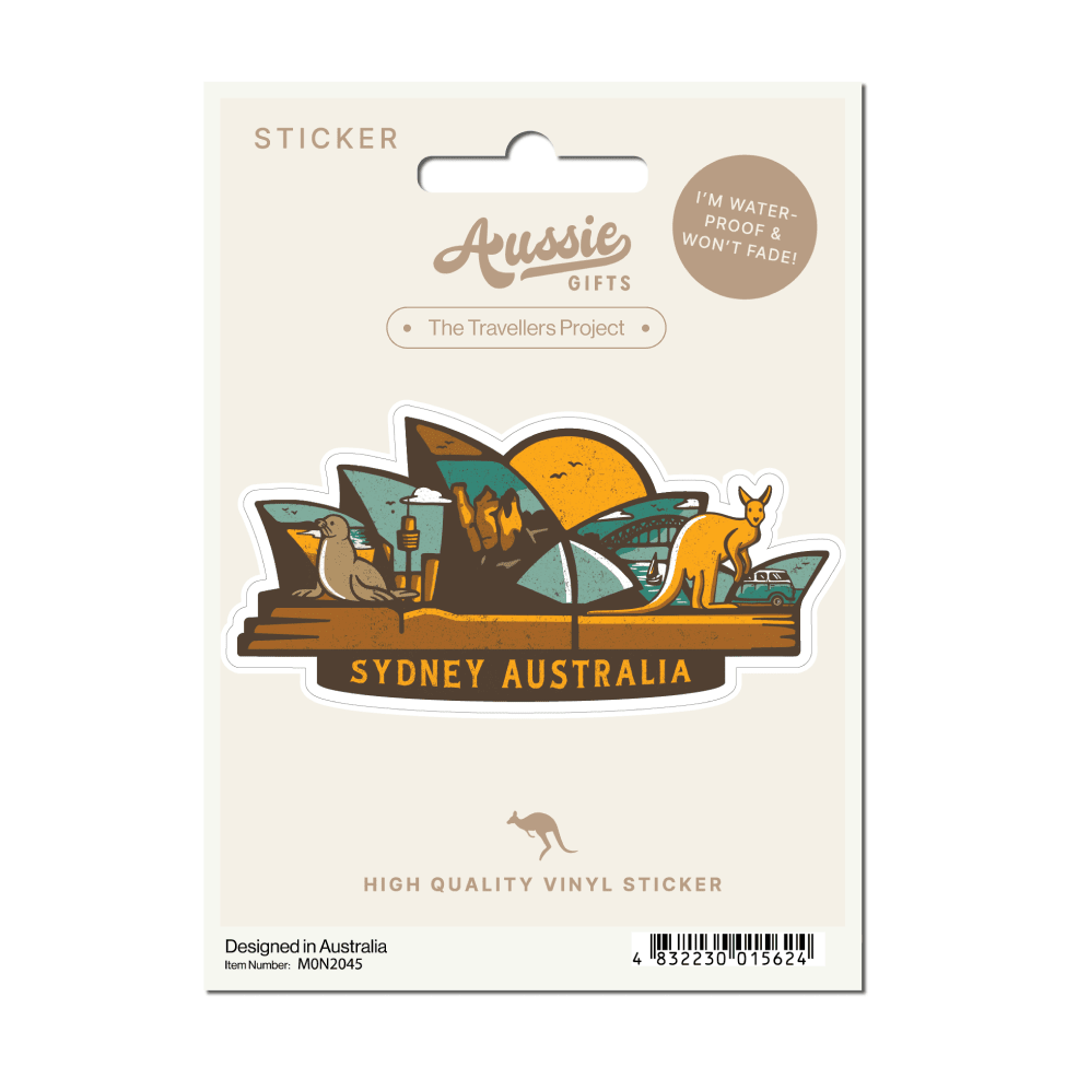 Aussie Gifts SOH Sails Collage Sticker