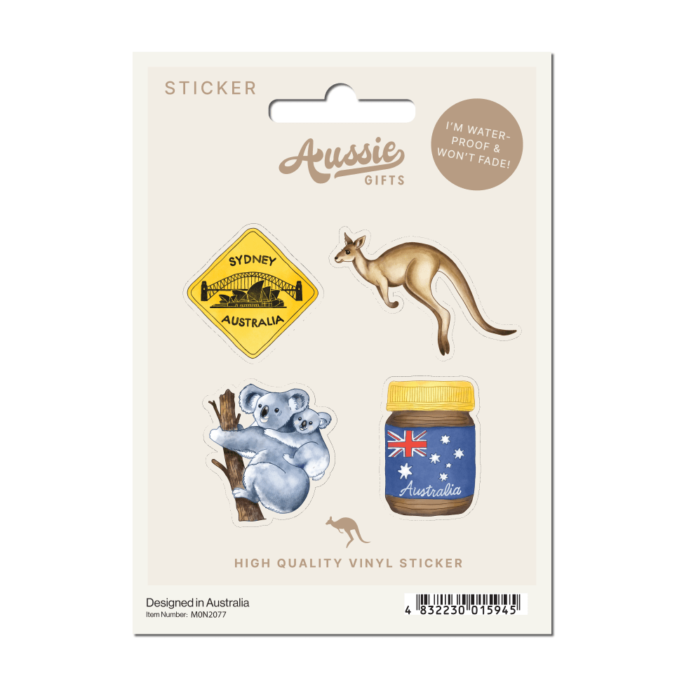 Sydney Icons Watercolour Sticker Pack – Monda Pins