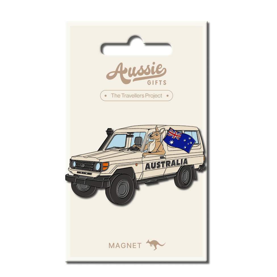 AG AUS Kangaroo 4wd Enamel Magnet