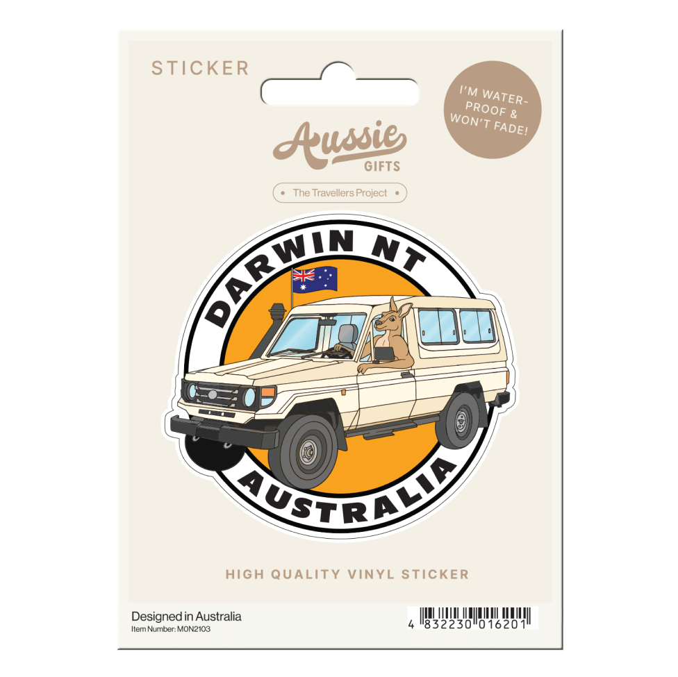 Darwin Four-Wheel Drive Kangaroo Adventure Sticker