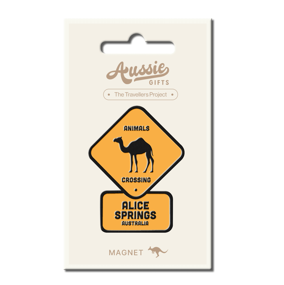 Alice Springs Road Sign Camel Fridge Magnet