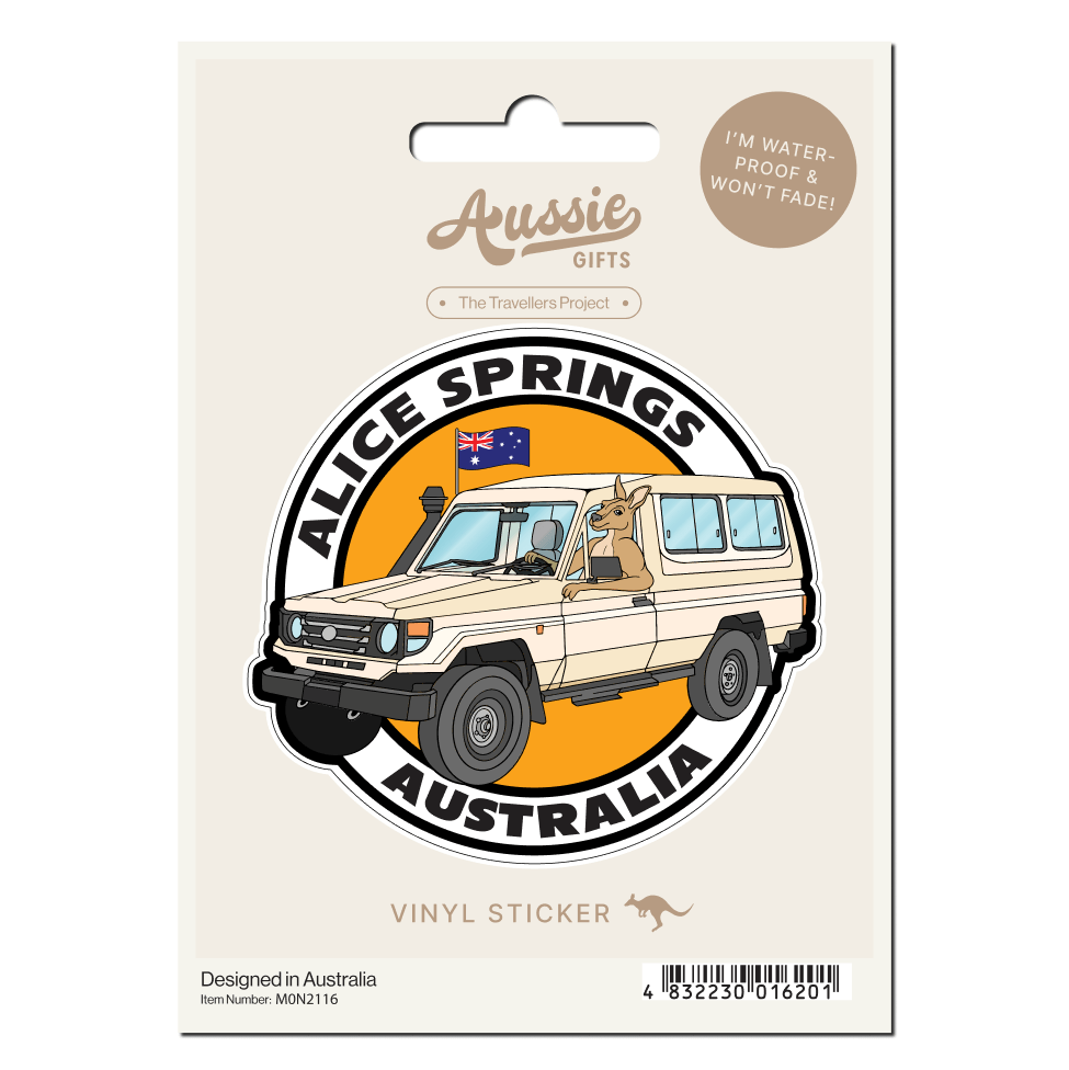 Alice Springs Four-Wheel Drive Kangaroo Adventure Sticker