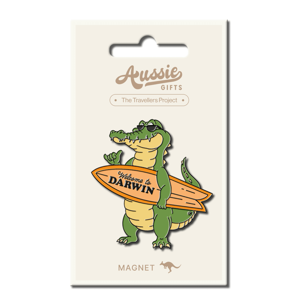 AG DRW Crocodile Surf Enml Magnet