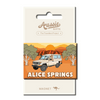 Alice Springs Outback Kangaroo Truck Tin Fridge Magnet