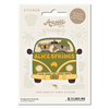 Alice Springs Large Green Kombi Van Front Souvenir Sticker