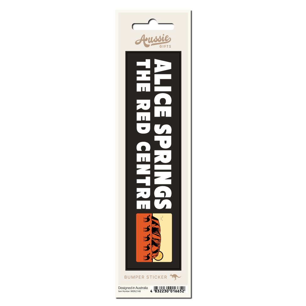 Alice Springs Text Bumper Sticker