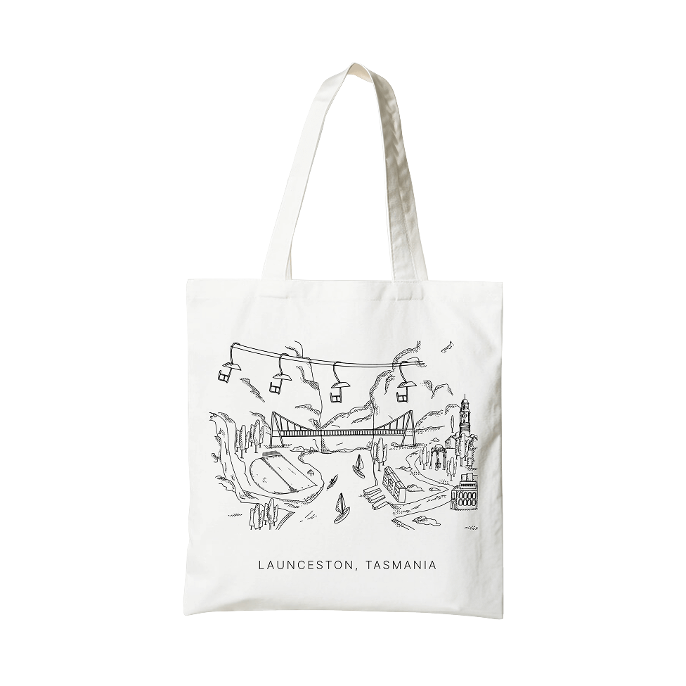 Launceston Australia Cataract Gorge Premium Cotton Tote Bag
