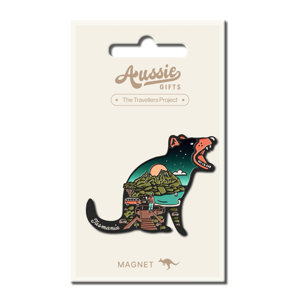 Tasmanian Australia Devil Collage Fridge Magnet