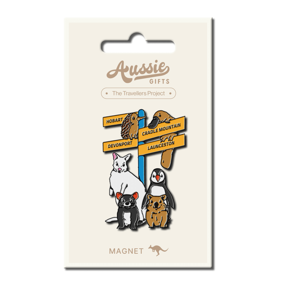 Tasmania Australia Animal Road Sign Fridge Magnet