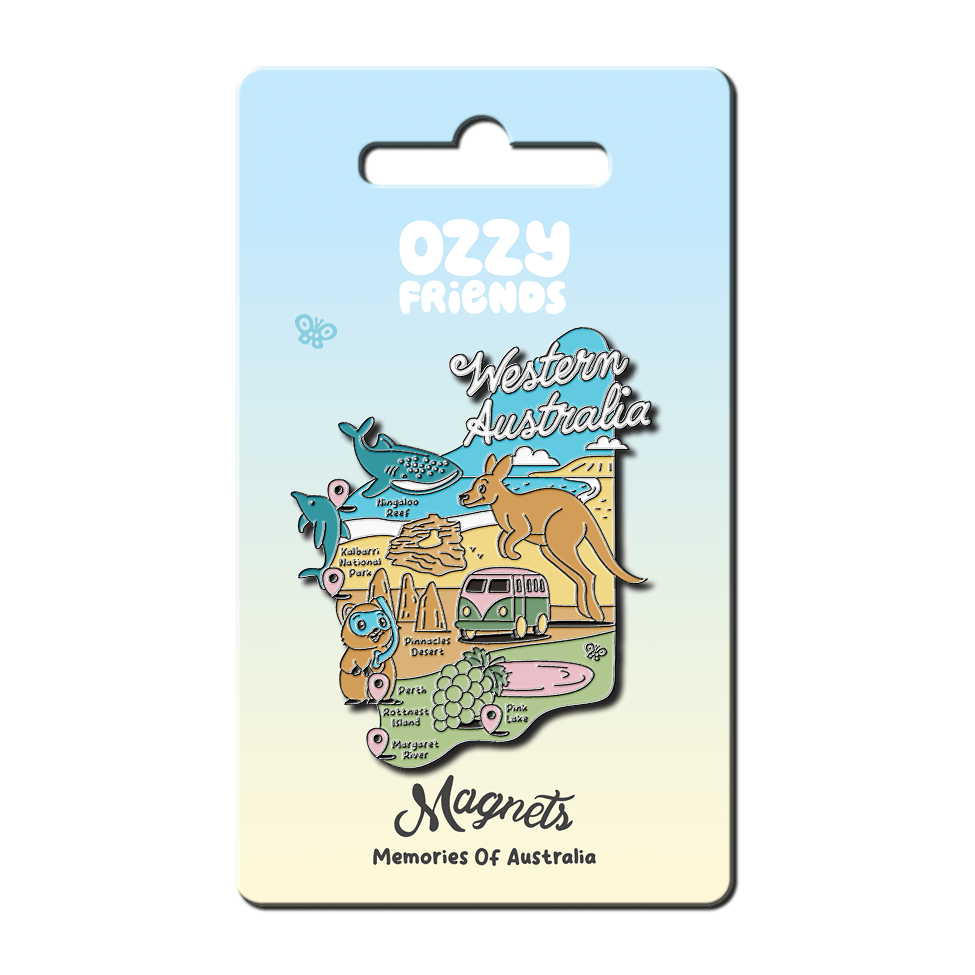 Western Australia Map Fridge Magnet