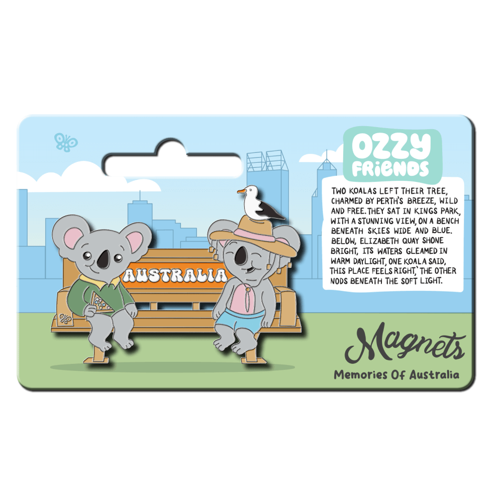 Perth Australia Bench Kings Park Fridge Magnet