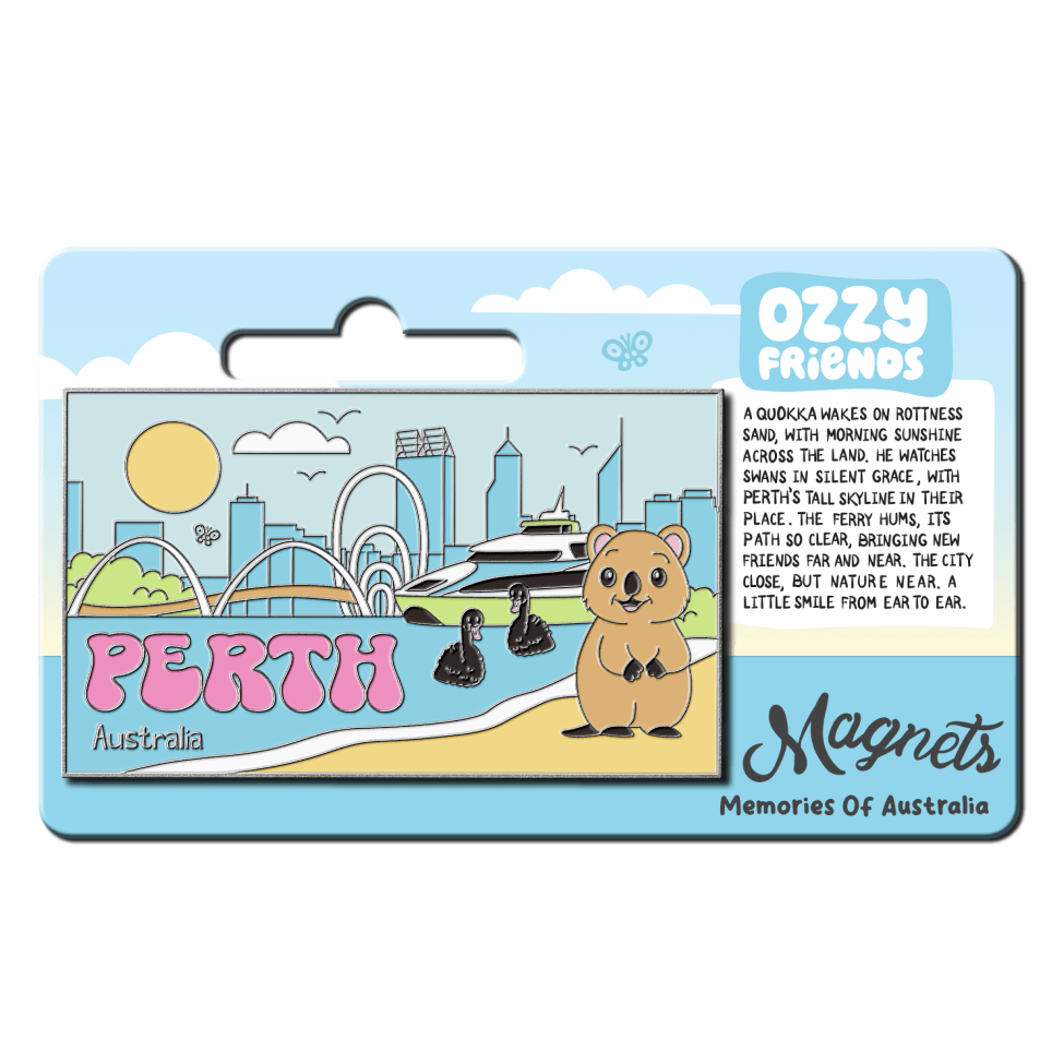 Perth Skyline Fridge Magnet