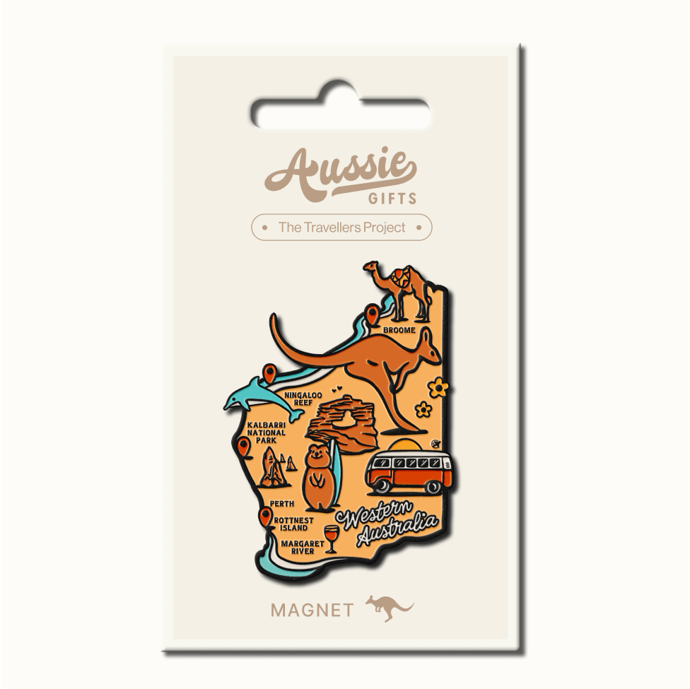 Western Australia Map Fridge Magnet