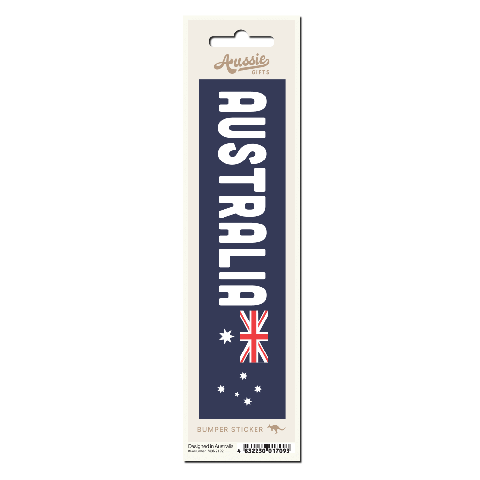 Australia Flag Waterproof Bumper Sticker