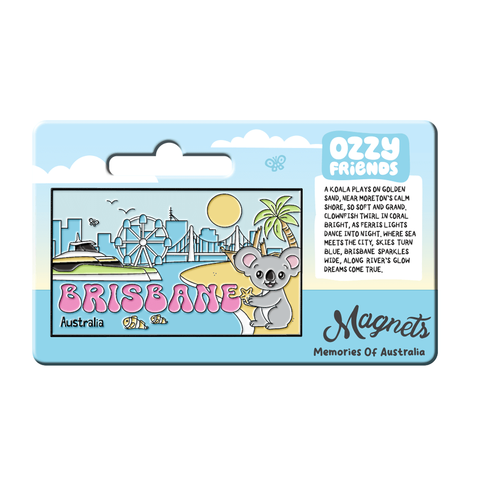 Brisbane Skyline Fridge Magnet