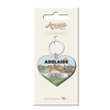Adelaide Heart Skyline Keychain