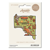 Adelaide Map Premium Sticker