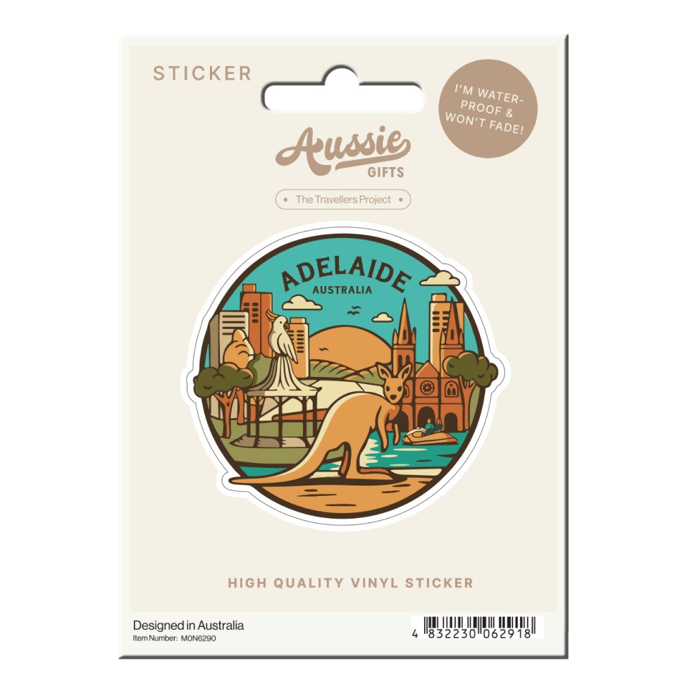 Adelaide City Collage Premium Sticker