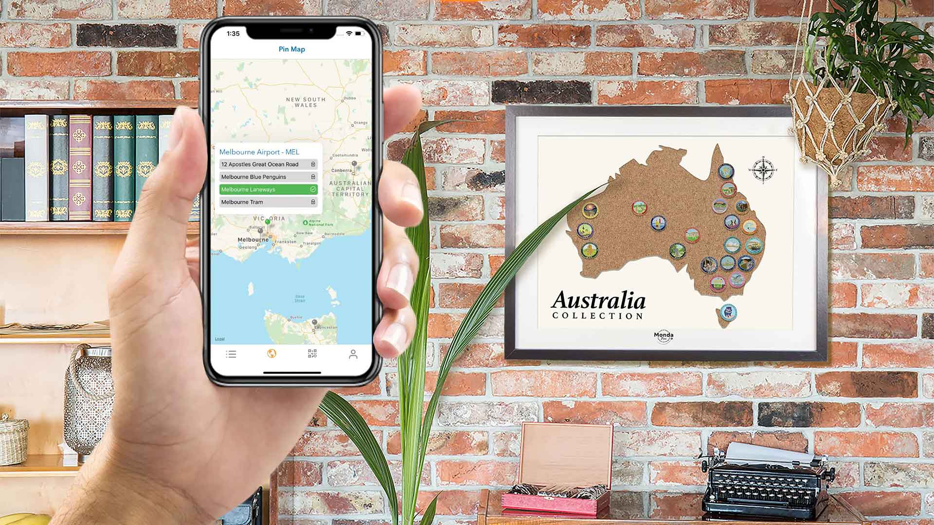 Travel and Collect Mobile App for enamel pins