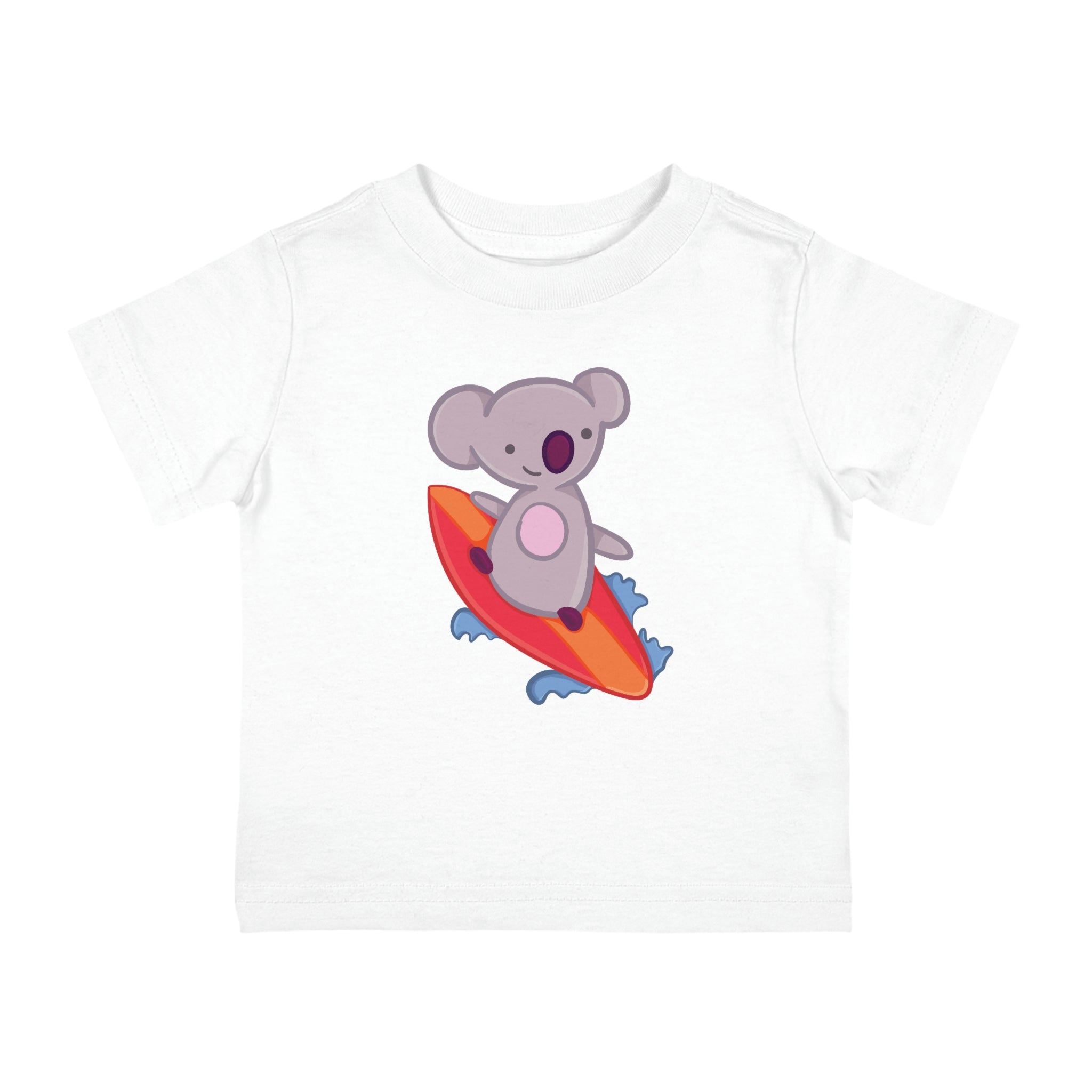 Kids Cotton Jersey Tee Shirt Surfing Koala T-Shirt