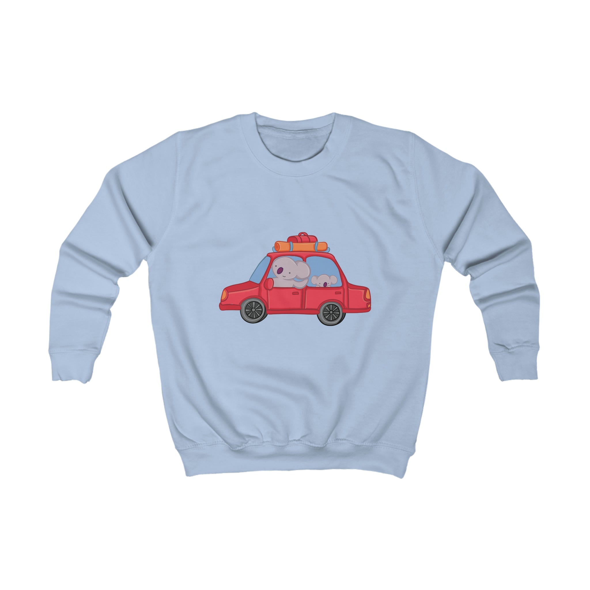 Kids Playful Koala Road trip Graphic Crewneck Sweater