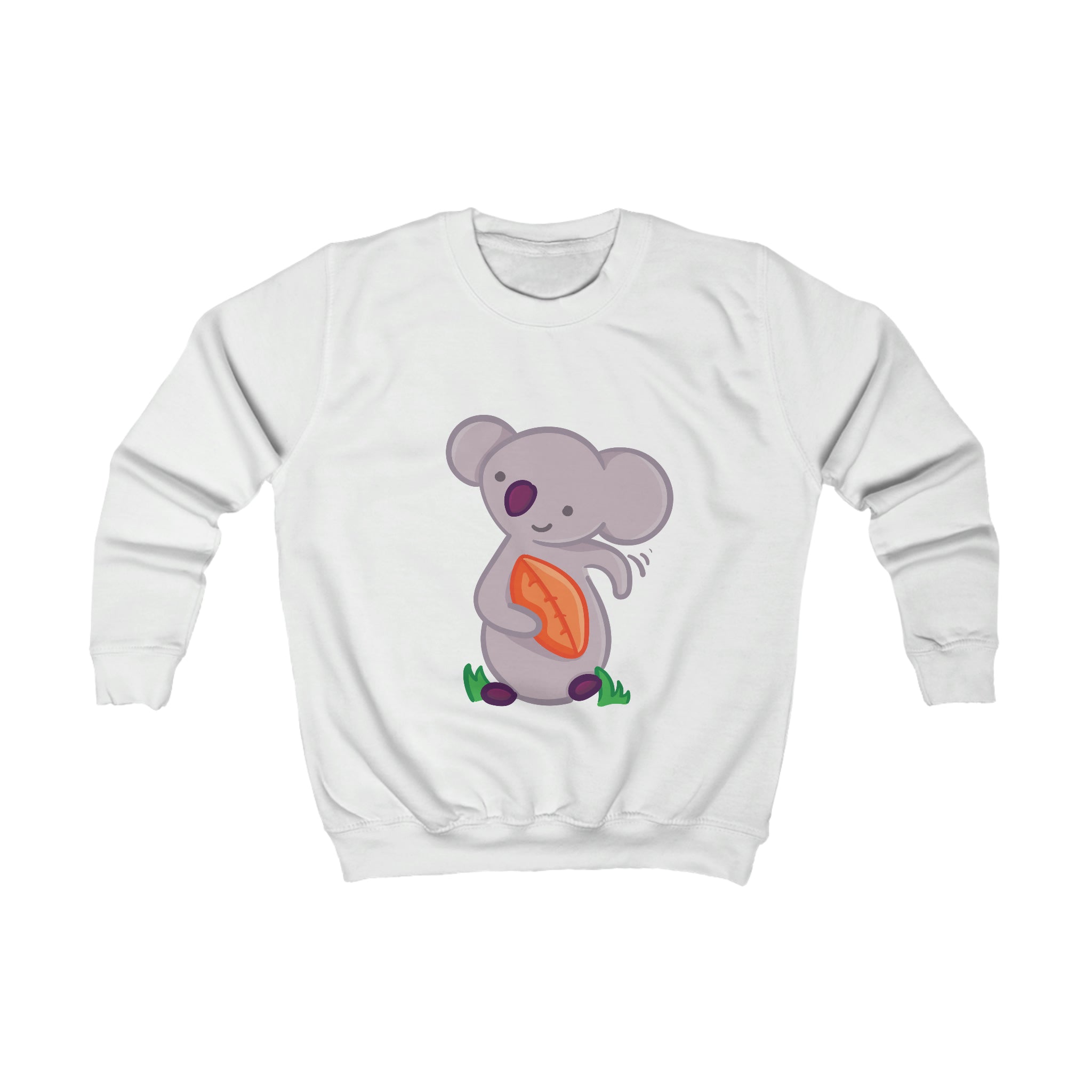Kids Playful Rugby Koala Graphic Crewneck Sweater