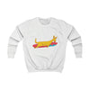 Kids Playful Kangaroo Surf Graphic Crewneck Sweater