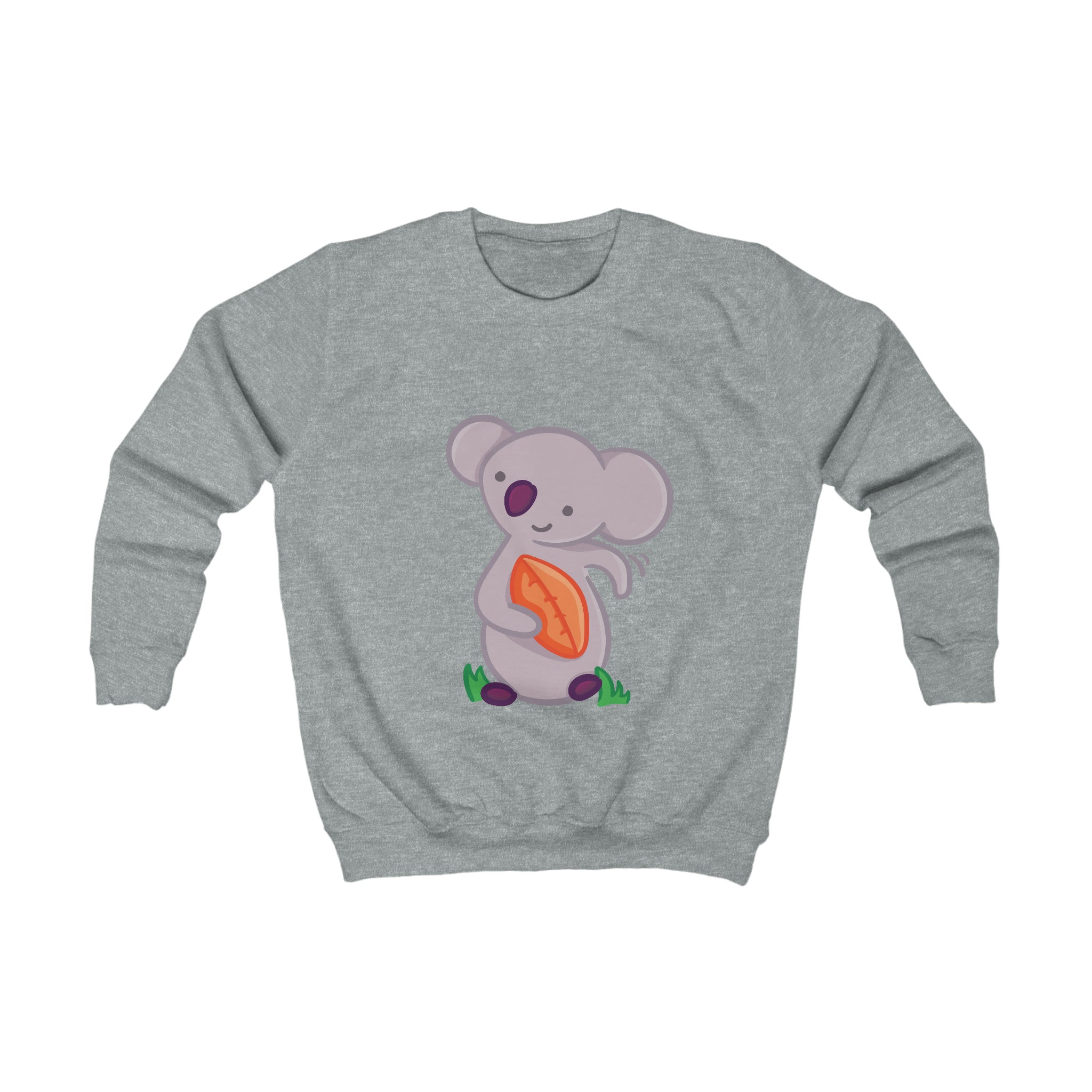 Kids Playful Rugby Koala Graphic Crewneck Sweater
