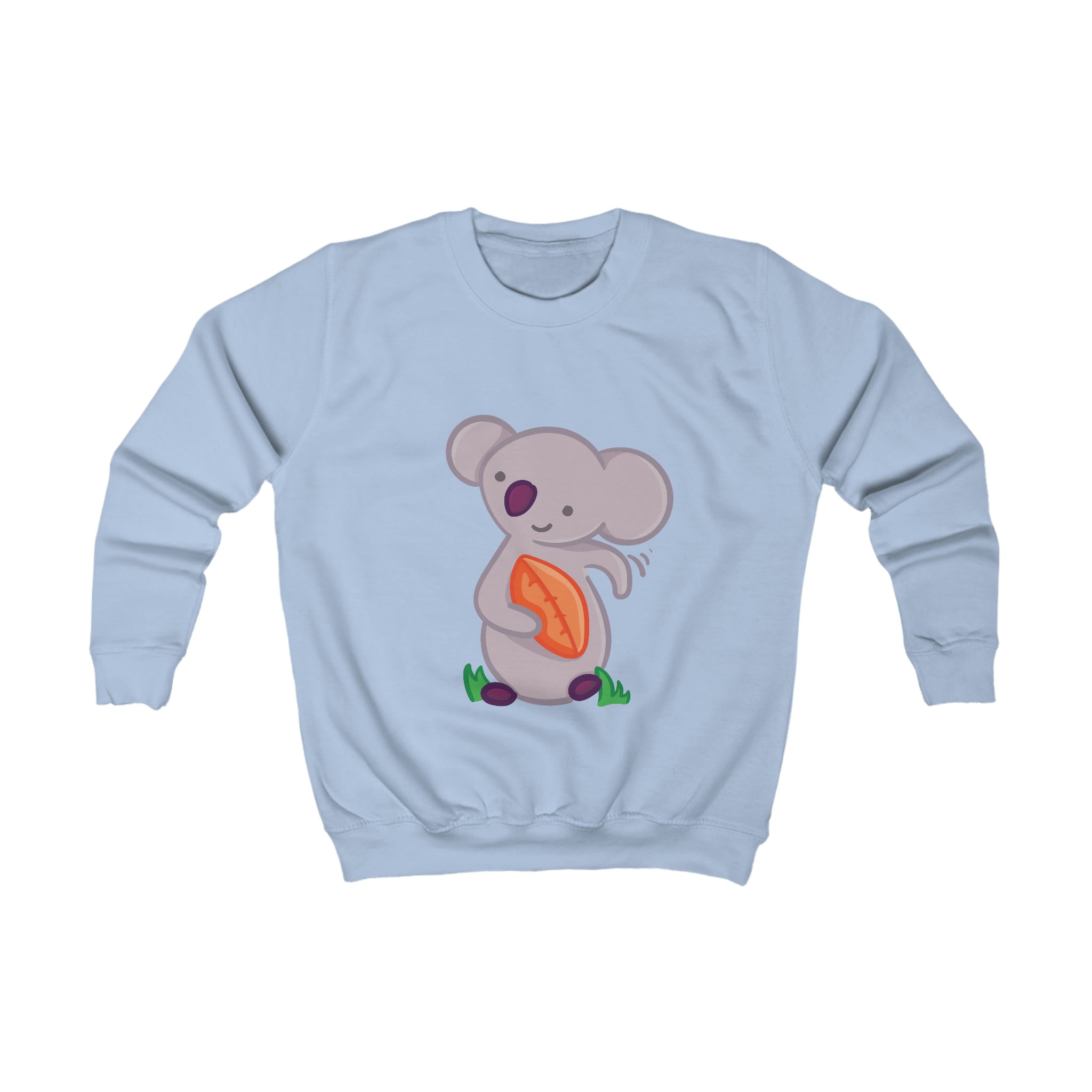 Kids Playful Rugby Koala Graphic Crewneck Sweater