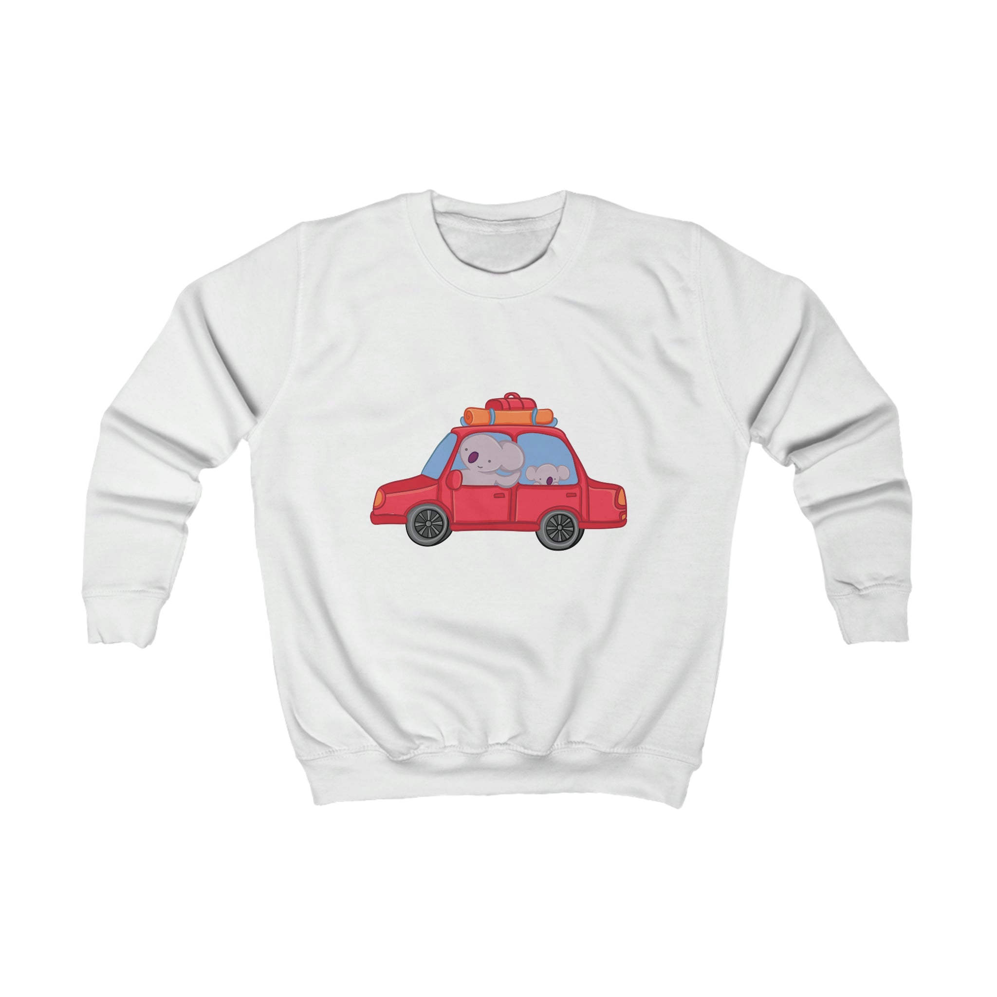 Kids Playful Koala Road trip Graphic Crewneck Sweater
