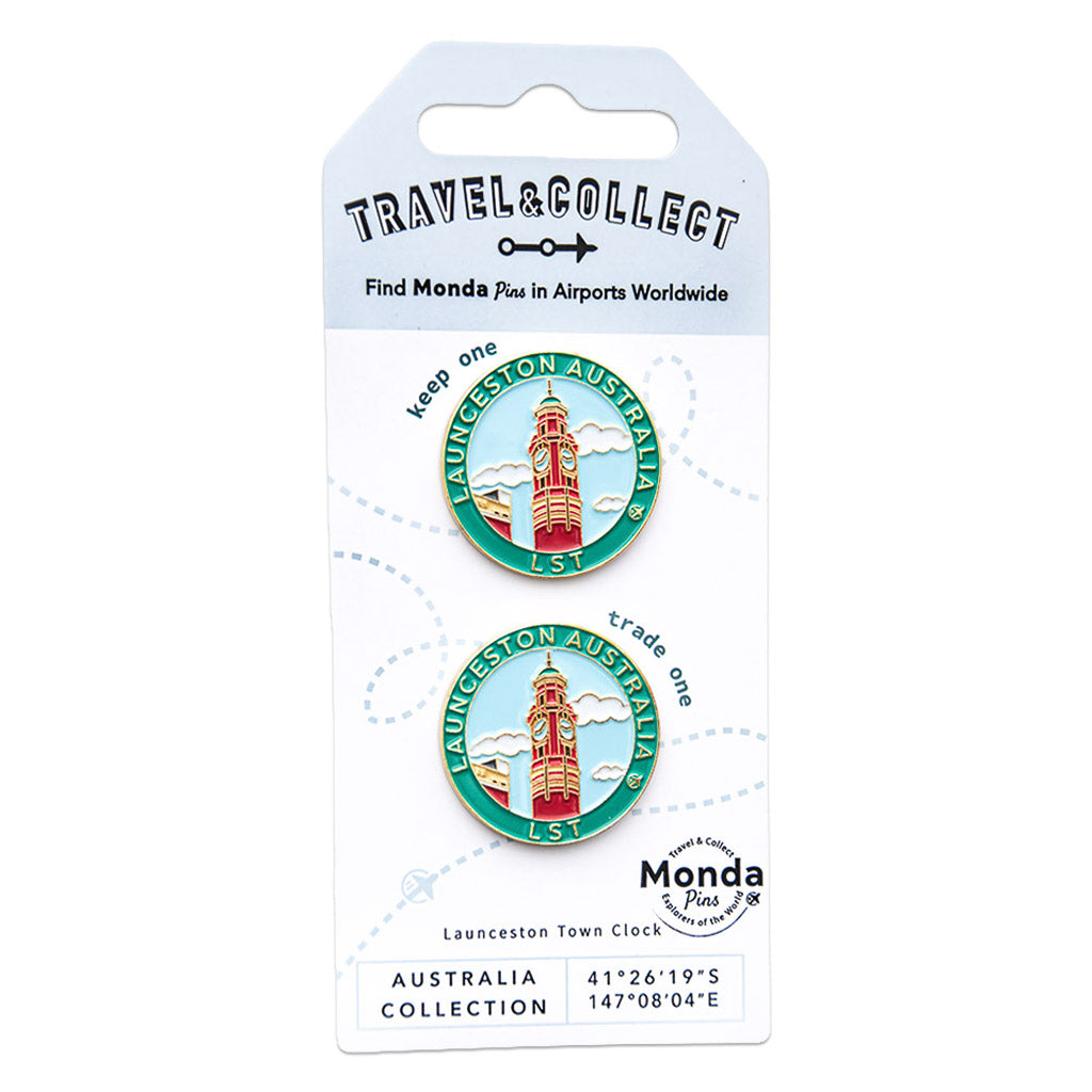 Clock Tower Launceston Australia Travel Pin