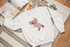 Kids Playful Koala Scuba Diving Graphic Crewneck Sweater