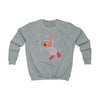 Kids Playful Koala Scuba Diving Graphic Crewneck Sweater