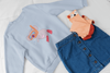 Kids Playful Koala Scuba Diving Graphic Crewneck Sweater